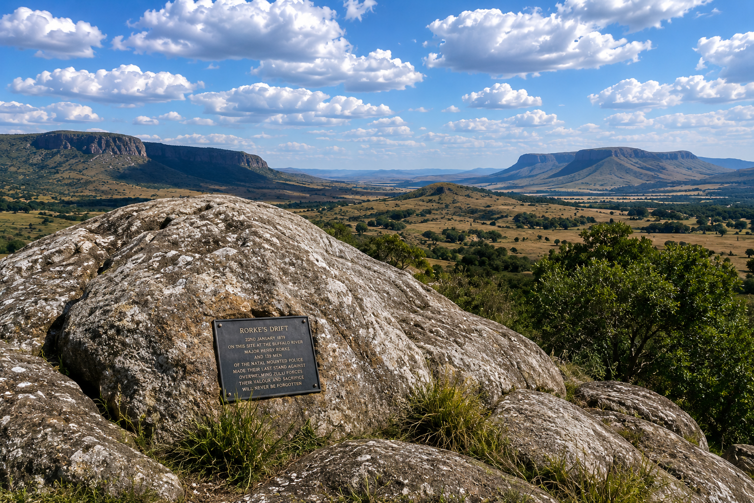 Isandlwana Roakes Drift View